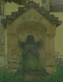Statue de la déesse au village d'Elimith.