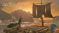 Un radeau dans Breath of the Wild.