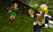 Sheik dans Ocarina of Time 3D.
