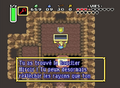 Link qui obtient le bouclier Mirioir dans A Link to the Past.