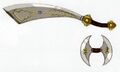 Sabre et disque de Da Ihloma dans Hyrule Historia.