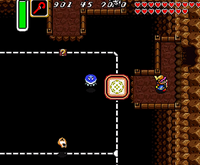 La salle centrale, avec la plateforme formée par la Canne de Somaria