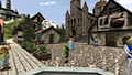 Le bourg d'Hyrule dans Ocarina of Time.