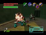 Link contre des Stalfos sur un bateau.