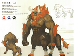 Concept art d'un Lynel dans Breath of the Wild.