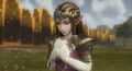 La princesse Zelda à côté des limites du Crépuscule dans Hyrule Warriors.