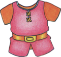 Artwork de la tunique Rouge d'A Link to the Past.