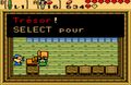 La Carte du Trésor dans Oracle of Season.