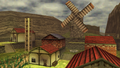 Le village Cocorico dans le futur d'Ocarina of Time.