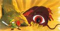 Artwork dans la notice de The Legend of Zelda.
