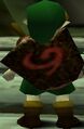 Link de dos avec son bouclier Mojo.