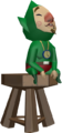 La figurine Tendo de Tingle dans The Wind Waker.