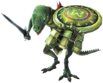 Artwork d'un Lézalfos pour Hyrule Warriors.