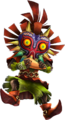 Skull Kid portant le masque de Majora dans Hyrule Warriors: Legends.