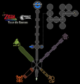 Carte de la Tour de Ganon. (Source Puissance-Zelda).