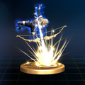 Trophée de Sheik avec l'arc de lumière dans Super Smash Bros. Brawl.
