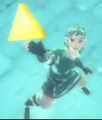 Link obtient un fragment de la Triforce dans Skyward Sword.