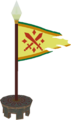 Un drapeau du Héros, comme il apparaît dans le jeu.