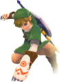 Link utilise les gants