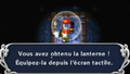 Link obtient la lanterne dans A Link Between Worlds.