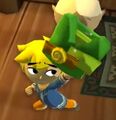 Link obtient la tunique dans The Wind Waker HD.