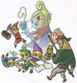 Artwork des Link, Gonzo, et Tetra.