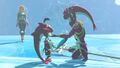 Sidon et Mipha il y a 100 ans dans Breath of the Wild.