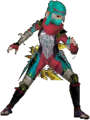 Costume pour Sheik : il prend les couleurs d'Impa dans les oracles