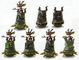 Artwork d'Hyrule Historia d'un Armos et Petit Blin de Spirit Tracks.