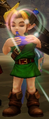 Link enfant et l'Ocarina du Temps dans Hyrule Warriors.