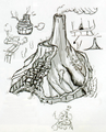 Artwork d'Hyrule Historia d'un volcan, qui a sans doute inspiré la montagne de feu.