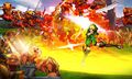 Linkle utilisant les bottes