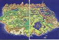 Carte de l'île Cocolint du Nintendo Player Guide.
