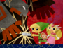 Zelda dans le prologue, en train de combattre Ganondorf