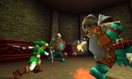Deux Stalfos dans Ocarina of Time 3D.