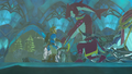 Sidon serrant la main de Link.