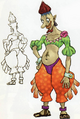Artwork de Lakka dans Hyrule Historia