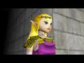 Zelda dans le Temple du Temps. (Ocarina of Time)