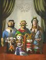 La princesse d'Hyrule de l'époque, entourée de ses vassaux