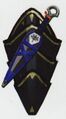 Concept art des kunais de Sheik pour Hyrule Warriors.