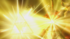 La Triforce éliminant Ganon dans Hyrule Warriors.
