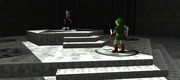 Link et Sheik au temple du Temps.