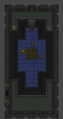 Une salle plongée dans le noir.