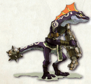 Artwork d'un Lézalfos sombre dans Hyrule Historia.