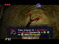 Link obtient le lance-pierre des Fées dans Ocarina of Time.