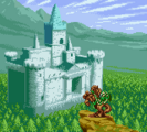 Le château d'Hyrule dans l'introduction des Oracles.