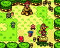 Les chevaliers déguisés en troupe d'artistes. (Oracle of Seasons).