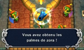 Link qui obtient les palmes Zora dans A Link Between Worlds.