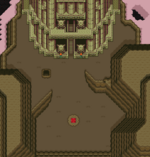 La partie de la montagne de la Mort qui comprend la tour de Ganon