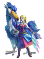 Zelda et son Célestrier. (Skyward Sword)